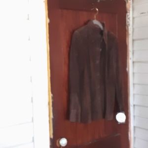 Brown Soft Suede Leather Shirt